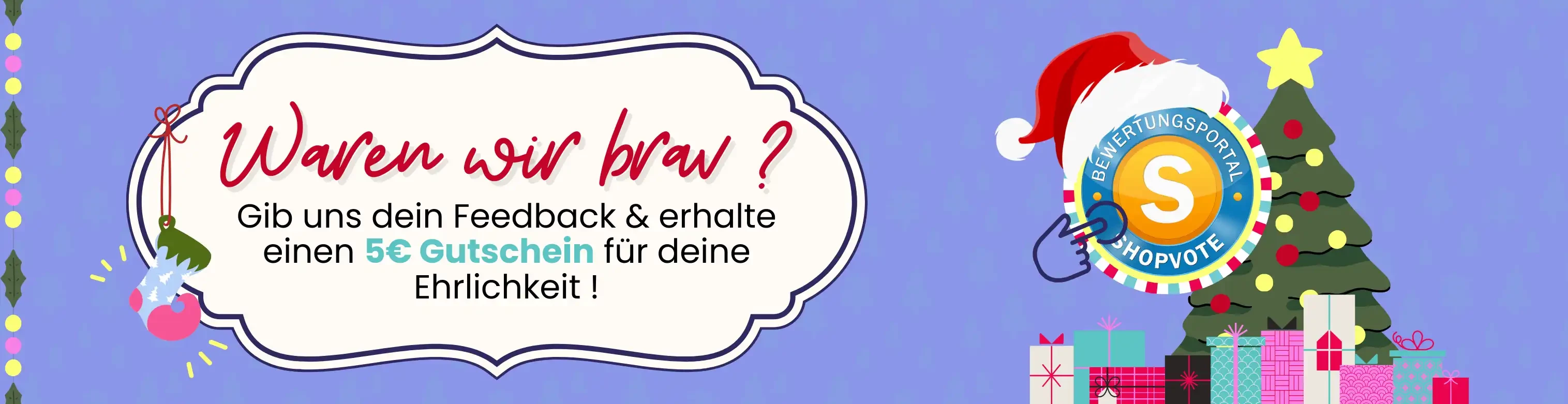 Bewerte unseren Service auf Shopvote und erhalte einen 5...