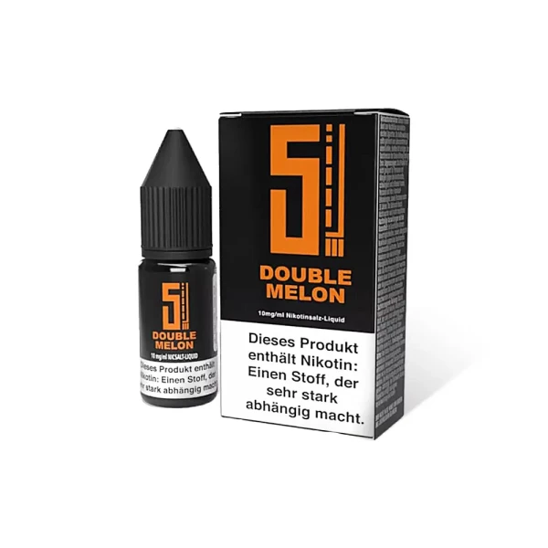 5EL Nikotinsalzliquids - Neue Steuer 0,26€/ml 10 mg/ml Double Melon