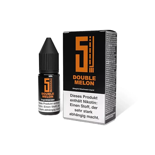 5EL Nikotinsalzliquids - Neue Steuer 0,26€/ml 20 mg/ml Double Melon