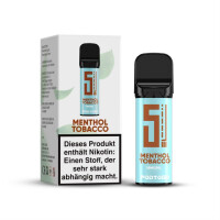 5EL PodToGo Pods White Edition | Prefilled u. Wiederbefüllbar | 2ml 16 mg/ml Tabak Menthol