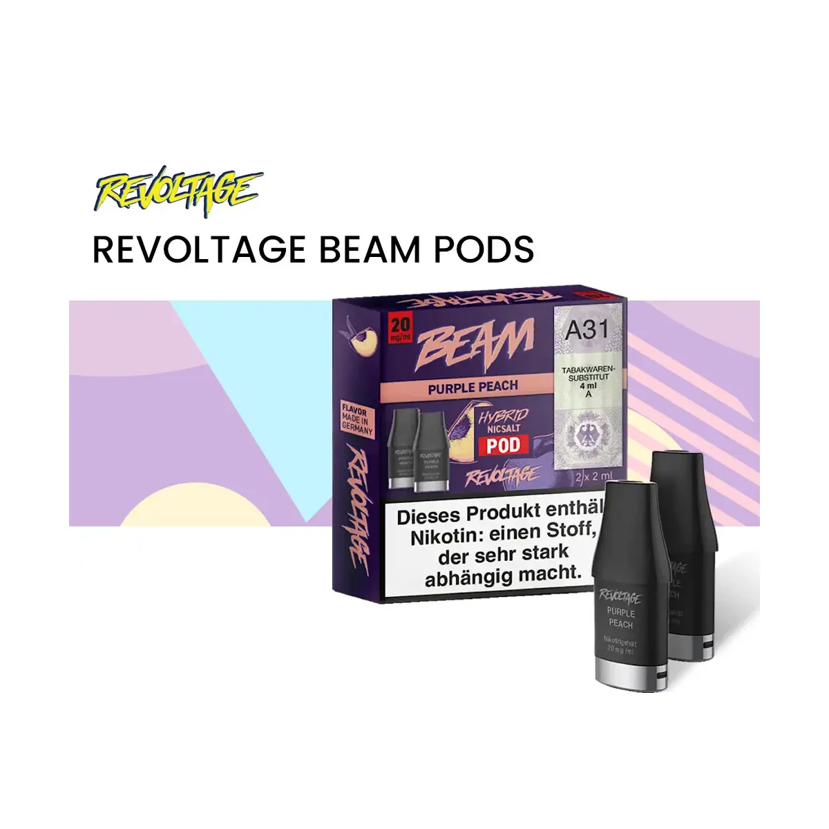 revoltage beam dual pod system Revoltage Beam Dual - Aqua Berries - Pod main image 0