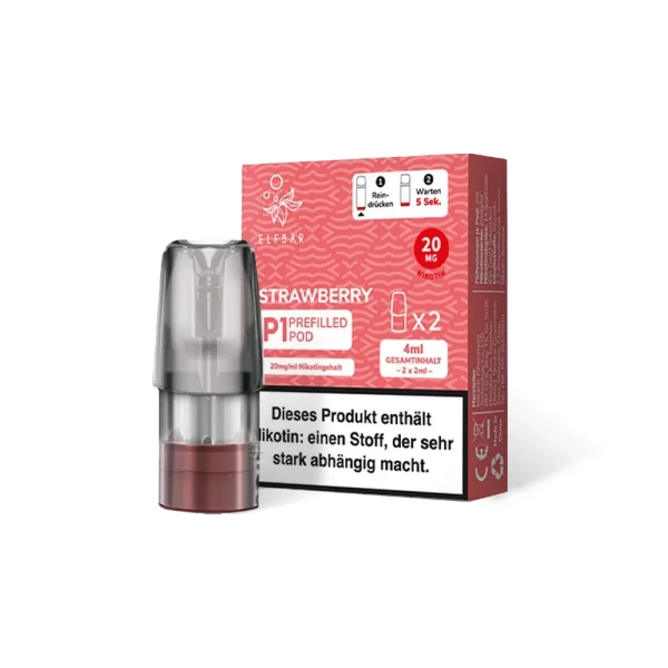 Elfbar Mate500 P1 Pod - Prefilled Strawberry