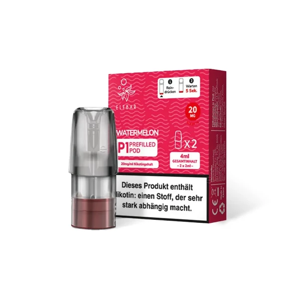 Elfbar Mate500 P1 Pod - Prefilled Watermelon