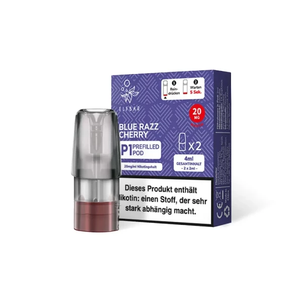 Elfbar Mate500 P1 Pod - Prefilled Blue Razz Cherry