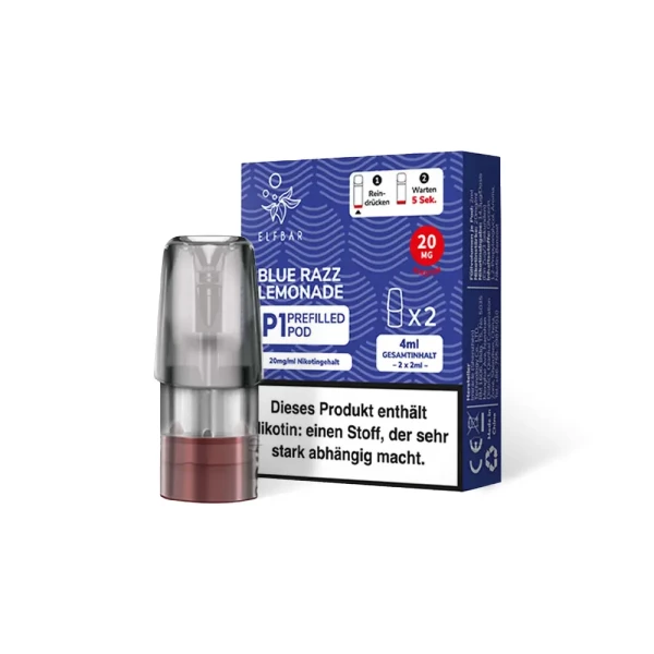 Elfbar Mate500 P1 Pod - Prefilled Blue Razz Lemonade