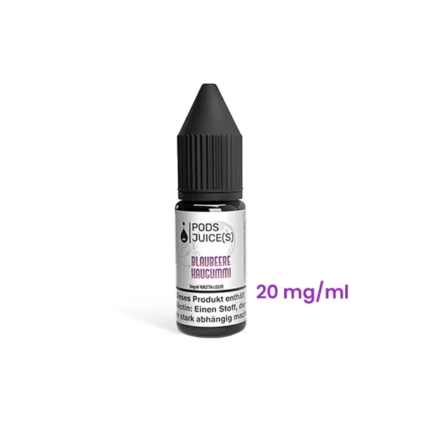Pod Juices Nikotinsalzliquids 20 mg/ml Blaubeere Kaugummi
