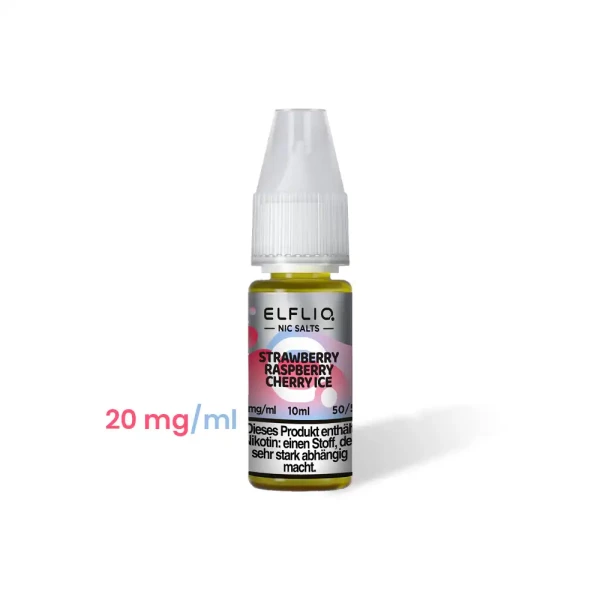 Elfliq Nikotinsalzliquids 20 mg/ml Strawberry Raspberry Cherry Ice
