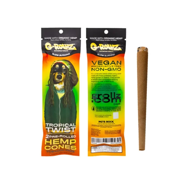 G-Rollz Flavored Pre-Rolled Hemp Cones a 2 Stück Tropical Twist