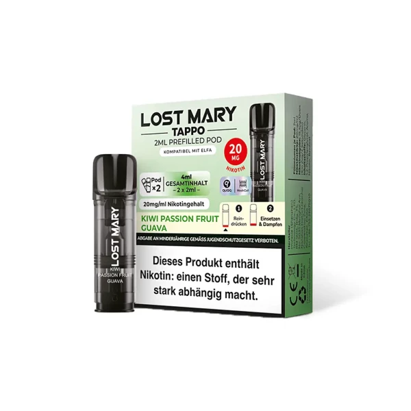 Elfbar Lost Mary Tappo Pod-20mg/ml Kiwi Passion Fruit Guava
