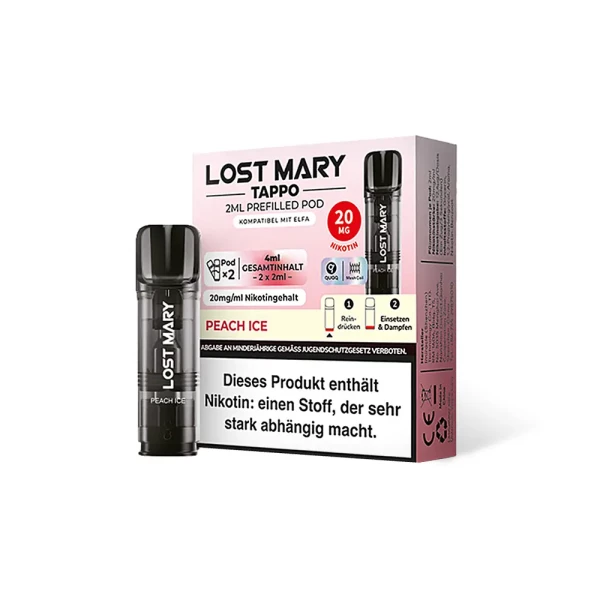 Elfbar Lost Mary Tappo Pod-20mg/ml Peach Ice