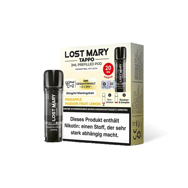 Elfbar Lost Mary Tappo Pod-20mg/ml Pineapple Passion Fruit Lemon
