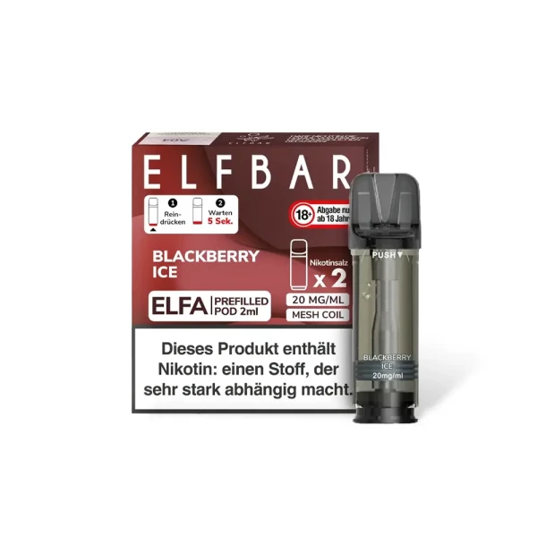 Elfbar Pod 20 mg/ml Nikotinsalz Blackberry Ice