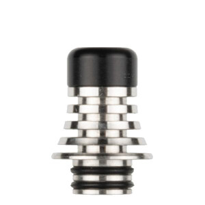 Reewape Slim 510 Drip Tip - SS Heatsink silber-schwarz Farbe