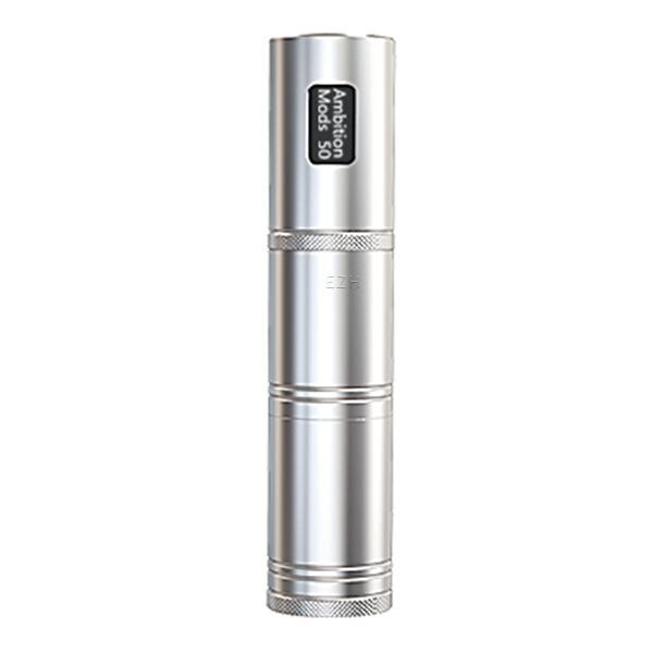 Ambition Mods Converter Tube Mod Akkuträger silver Farbe