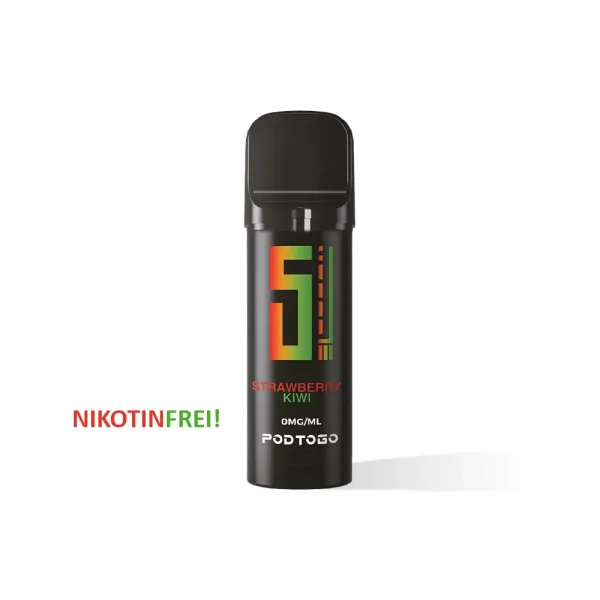 5EL PodToGo Pods Black Edition | Prefilled u. Wiederbefüllbar | 2ml 0 mg/ml Strawberry Kiwi