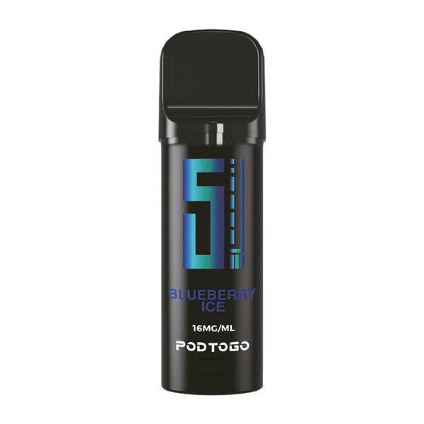 5EL PodToGo Pods Black Edition | Prefilled u. Wiederbefüllbar | 2ml 16 mg/ml Blueberry Ice