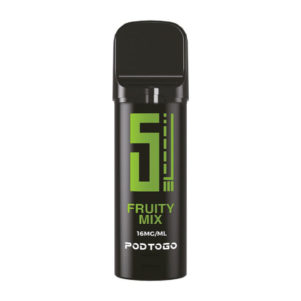 5EL PodToGo Pods Black Edition | Prefilled u. Wiederbefüllbar | 2ml 16 mg/ml Fruit Mix
