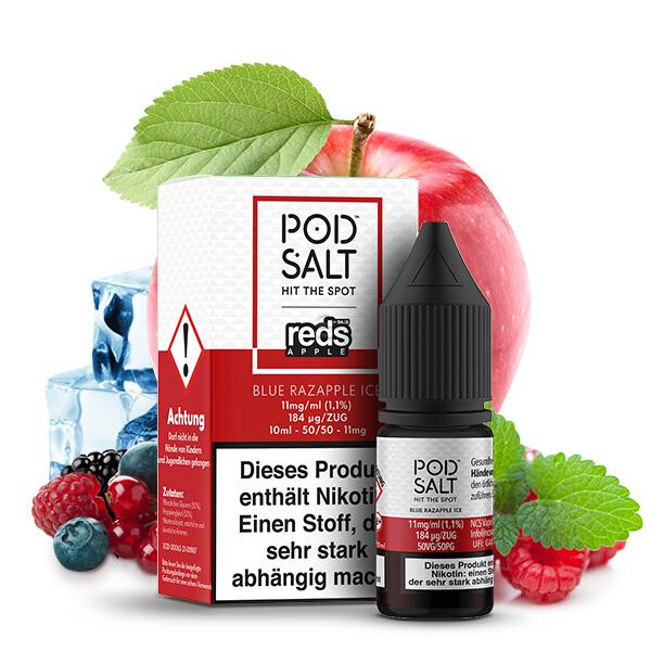 POD SALT FUSION Reds Apple Blue Razapple Ice Nikotinsalz Liquid 11mg