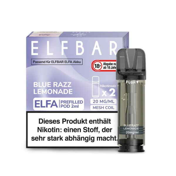 Elfbar Pod 20 mg/ml Nikotinsalz Blue Razz Lemonade