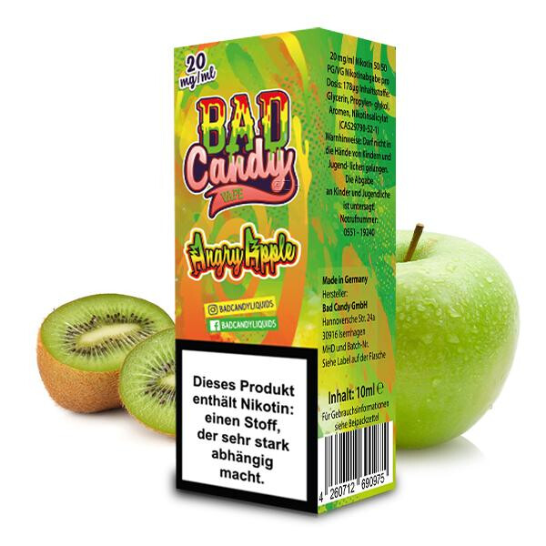 BAD CANDY Angry Apple Nikotinsalz Liquid 10 ml 20mg Nikotinmenge