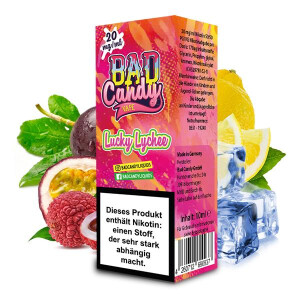 BAD CANDY Lucky Lychee Nikotinsalz Liquid 10 ml 20mg...