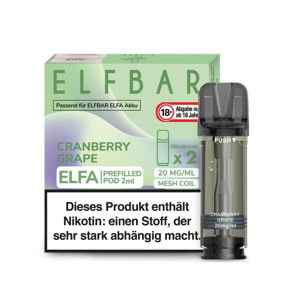 Elfbar Pod 20 mg/ml Nikotinsalz Cranberry Grape