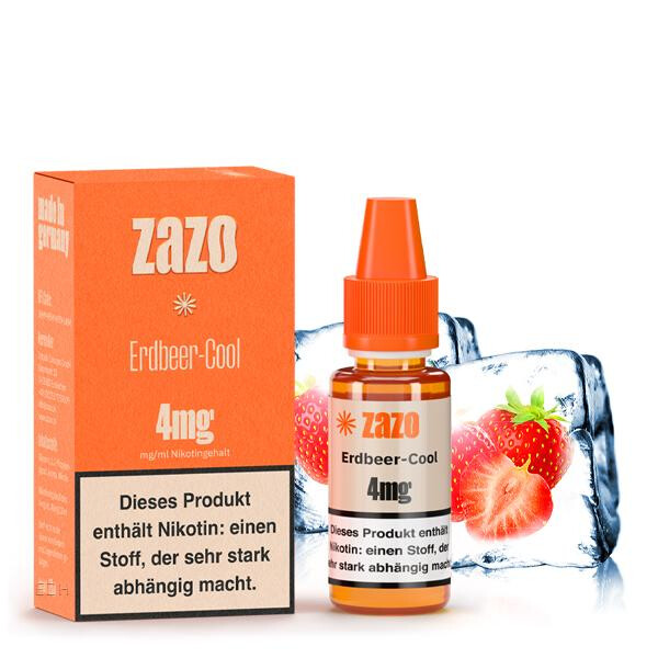 ZAZO Classics Erdbeer-Cool Liquid 10ml 8mg Nikotinmenge