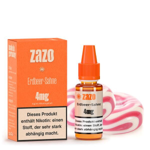 ZAZO Classics Erdbeer-Sahne Liquid 10ml 4mg Nikotinmenge