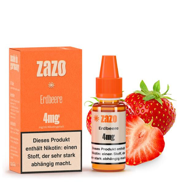 ZAZO Classics Erdbeere Liquid 10ml 8mg Nikotinmenge