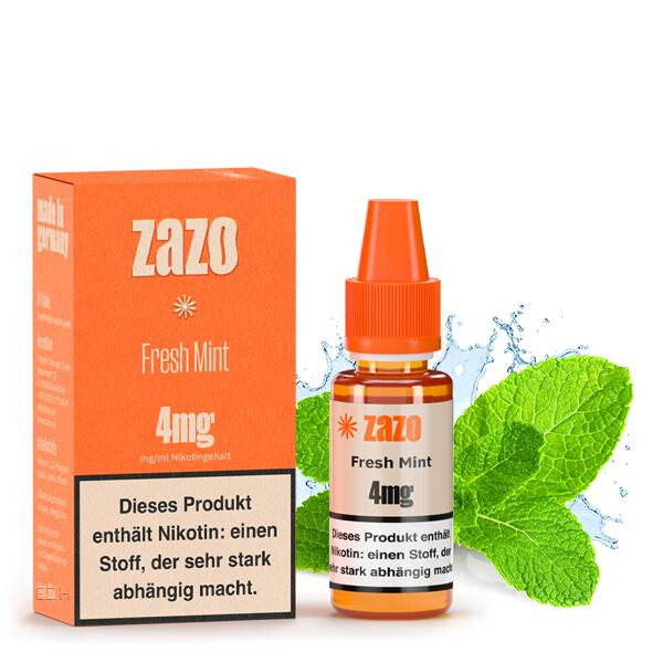 ZAZO Classics Fresh Mint Liquid 10ml 4mg Nikotinmenge