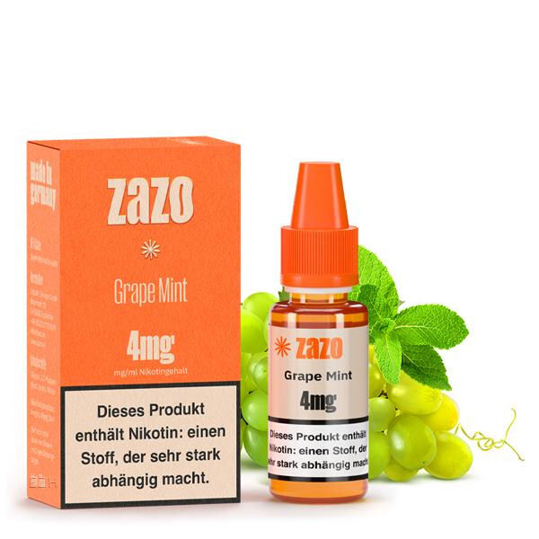 ZAZO Classics Grape Mint Liquid 10ml 12mg Nikotinmenge