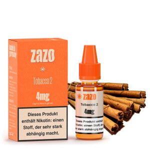 ZAZO Classics Tobacco 2 Liquid 10ml 8mg Nikotinmenge