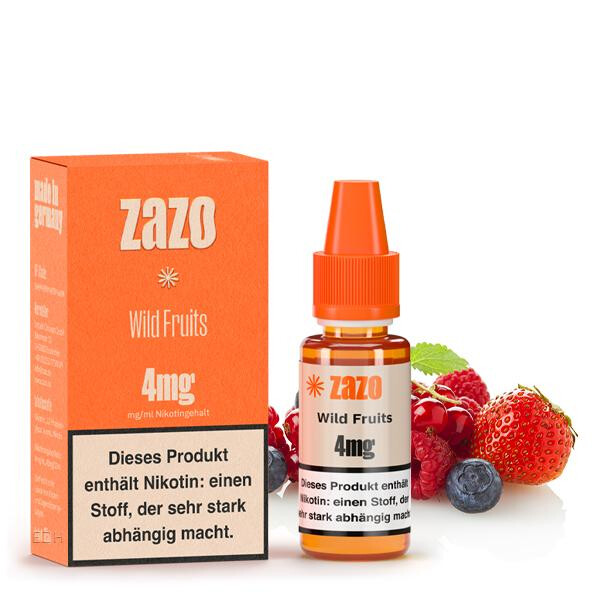 ZAZO Classics Wild Fruits Liquid 10ml 4mg Nikotinmenge