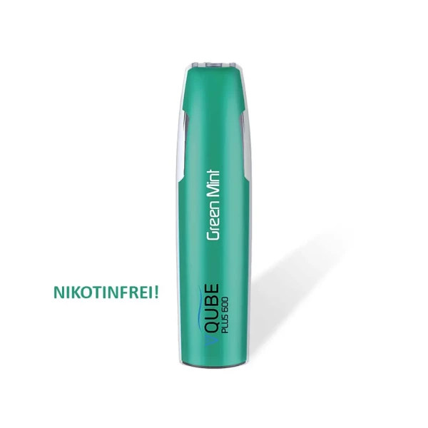 VQUBE Plus600 - Einweg E-Zigaretten 0 mg/ml Green Mint