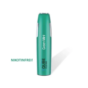 VQUBE Plus600 - Einweg E-Zigaretten 0 mg/ml Green Mint