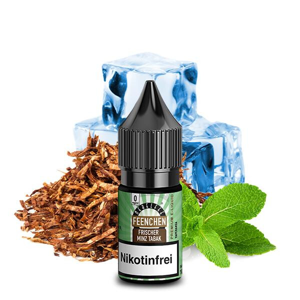 NEBELFEE Frischer Minz Tabak Feenchen Liquid 10 ml 0mg Nikotinmenge