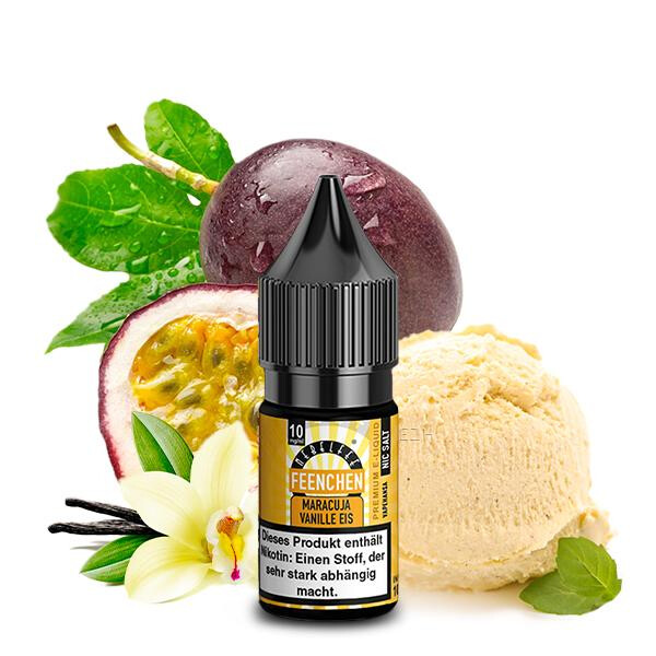 NEBELFEE Maracuja Vanilleeis Feenchen Nikotinsalz Liquid 10ml 10mg Nikotinmenge