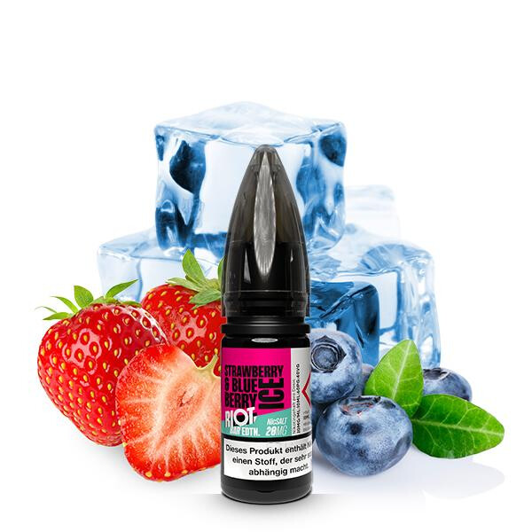 RIOT SQUAD BAR EDITION Strawberry Blueberry Ice Nikotinsalz Liquid 10 ml 10mg Nikotinmenge