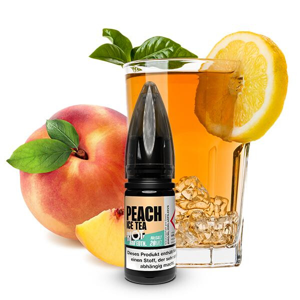 RIOT SQUAD BAR EDITION Peach Ice Tea Nikotinsalz Liquid 10 ml 20mg Nikotinmenge
