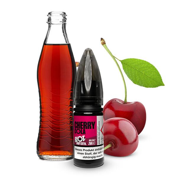 RIOT SQUAD BAR EDITION Cherry Cola Nikotinsalz Liquid 10 ml 10mg Nikotinmenge