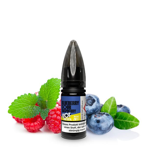 RIOT SQUAD BAR EDITION Blueberry Sour Raspberry Nikotinsalz Liquid 10 ml 20mg Nikotinmenge