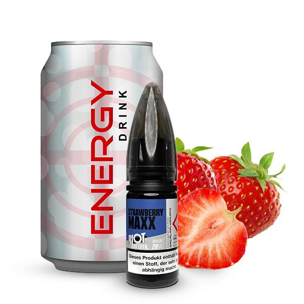 RIOT SQUAD BAR EDITION Strawberry Energy Nikotinsalz Liquid 10 ml 10mg Nikotinmenge