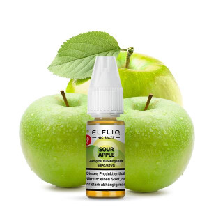 ELFBAR ELFLIQ Sour Apple Nikotinsalz Liquid 10 ml 10mg...