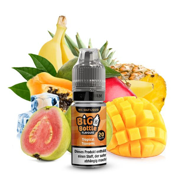 BIG BOTTLE Tropical Tsunami Nikotinsalz Liquid 10 ml 20mg Nikotinmenge