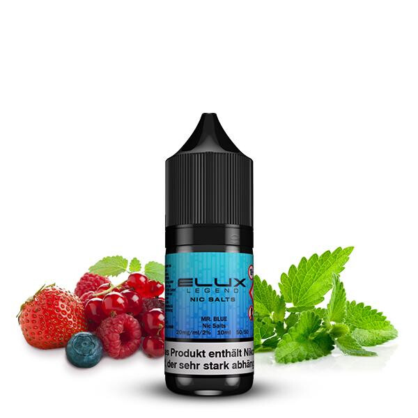 ELUX MR. Blue Nikotinsalz Liquid 10 ml 20mg Nikotinmenge
