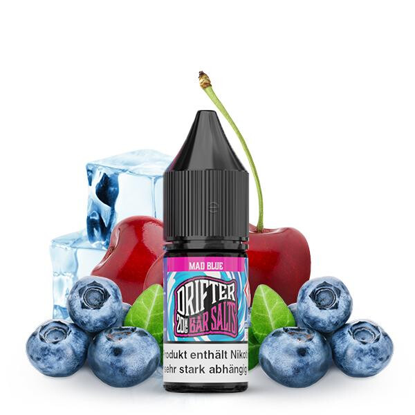 DRIFTER Mad Blue Nikotinsalz Liquid 10ml 10mg Nikotinmenge