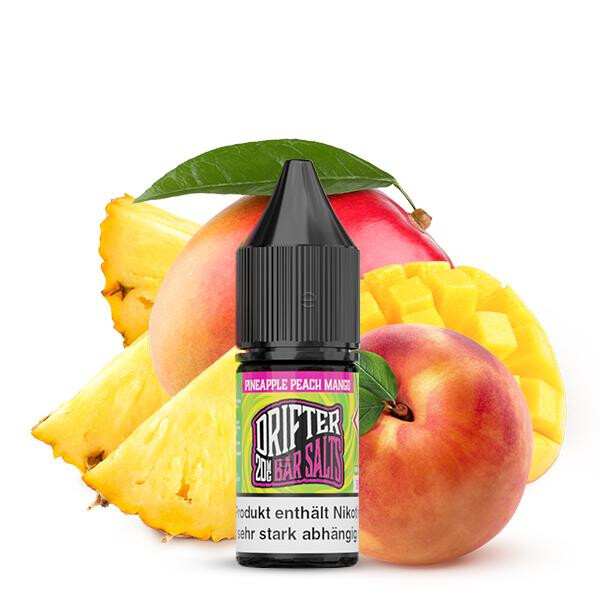 DRIFTER Pineapple Peach Mango Nikotinsalz Liquid 10ml 10mg Nikotinmenge