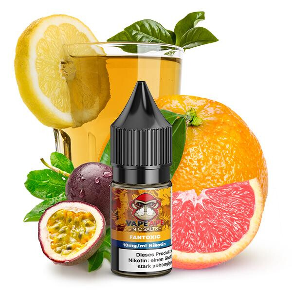 VAPEAPE Fantoxic Nikotinsalz Liquid 10 ml 10mg Nikotinmenge