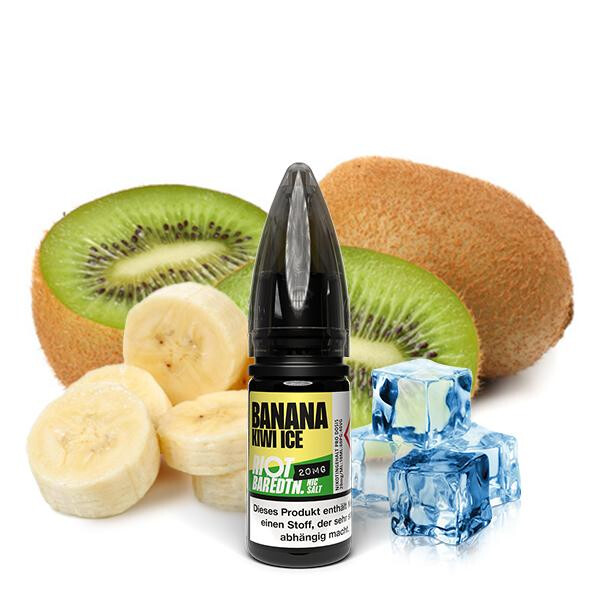 RIOT SQUAD BAR EDITION Banana Kiwi Ice Nikotinsalz Liquid 10 ml 20mg Nikotinmenge
