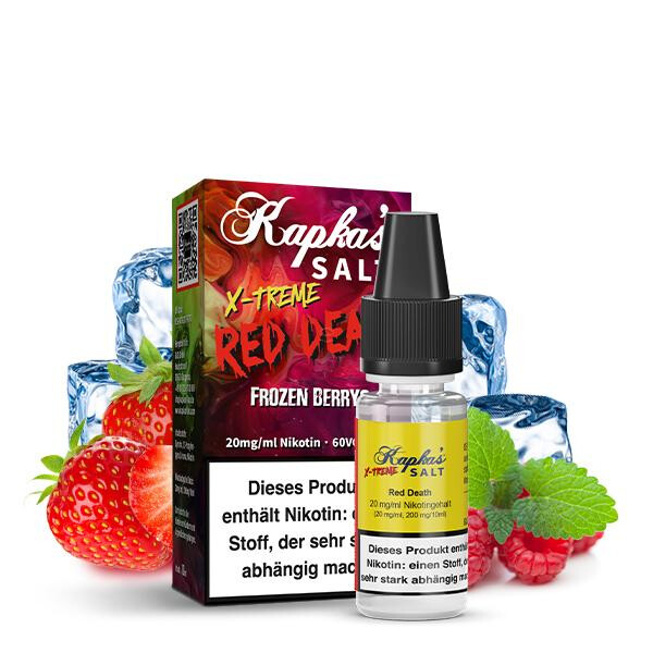 KAPKAS FLAVA Red Death Xtreme Nikotinsalz Liquid 10 ml 20mg Nikotinmenge